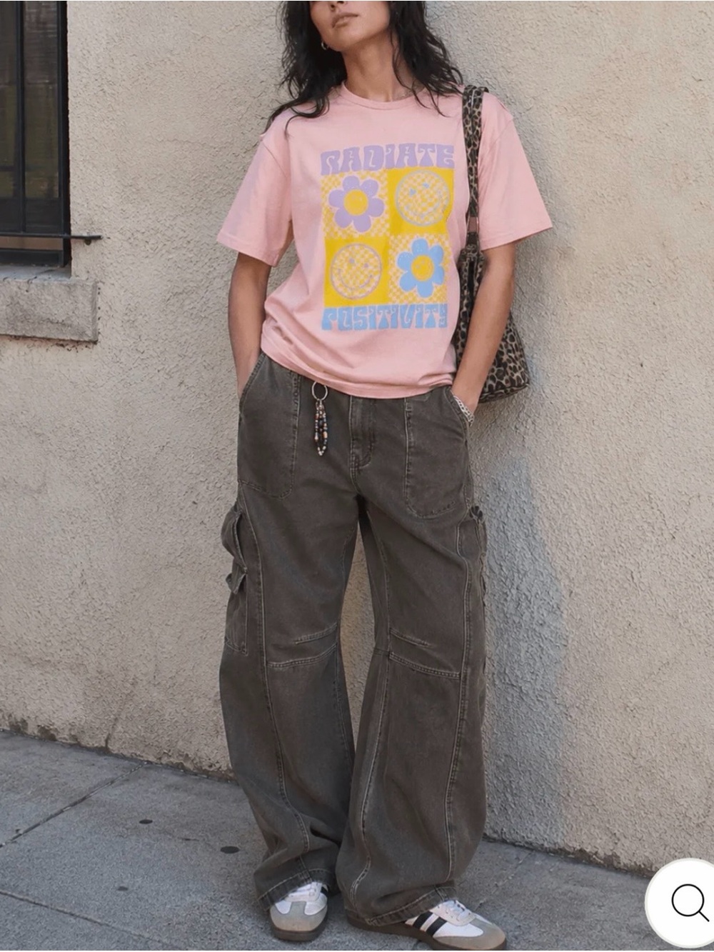 Radiate Positivity Pink Graphic Tee